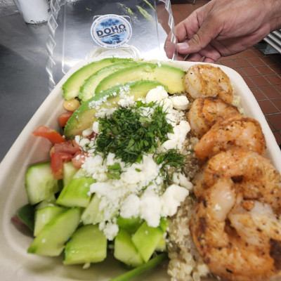 Epic Bowl with Shrimp at Doho Cafe