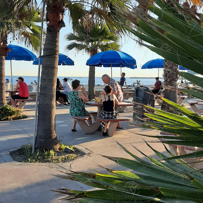 Outdoor seating at Doho Cafe
