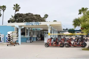 Group eating at Doho Cafe, Dana Point